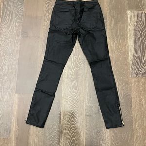 Faux leather pants